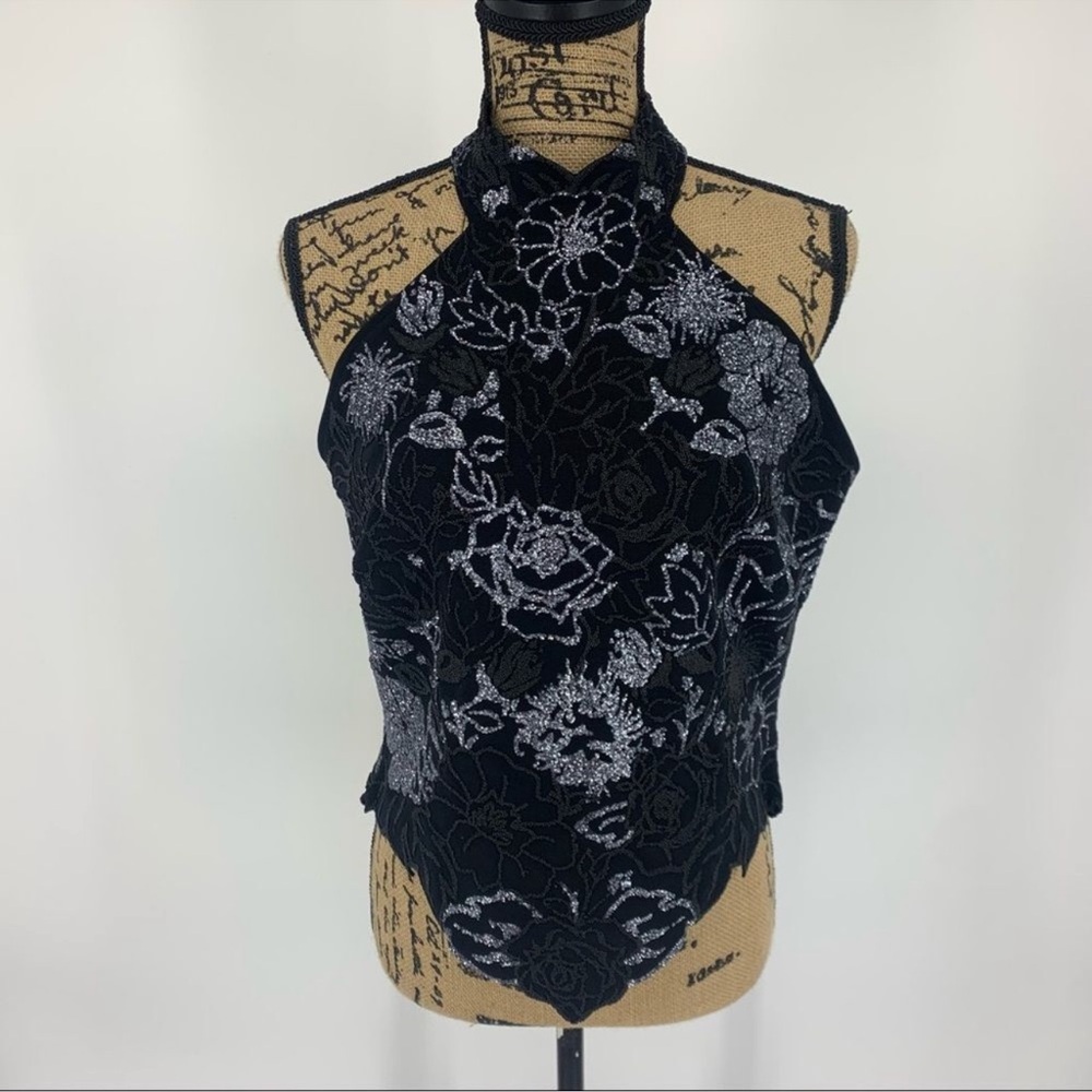 Tadashi Shoji Halter Neck Top